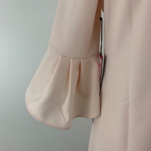 Vince Camuto Petite Tulip Bell Sleeve Dress Pink - Picture 4 of 8